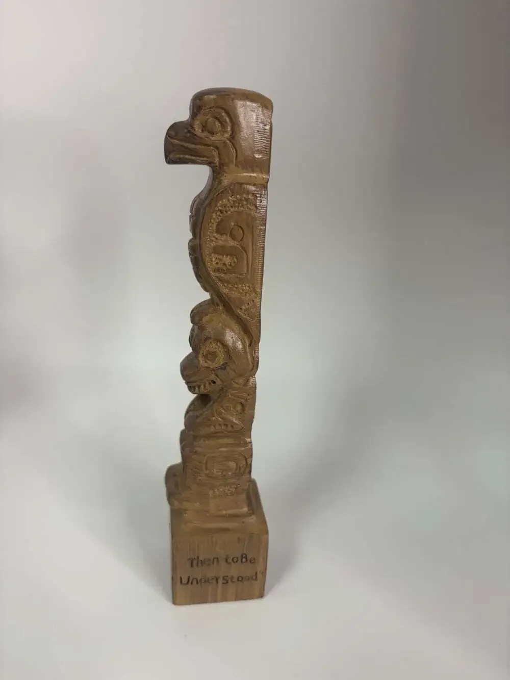 Vintage Talking Stick Totem Franklin Covey Seven Habits Seek First to Understand